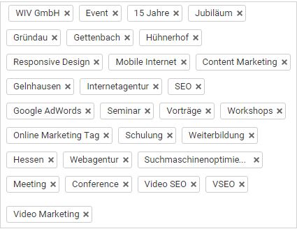 Youtube Keywords Tags